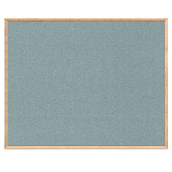 United Visual Products Board, 36x48, Walnut/White UVDECORK4836OAK-WALNUT-WHTPORC-RUBBER - main